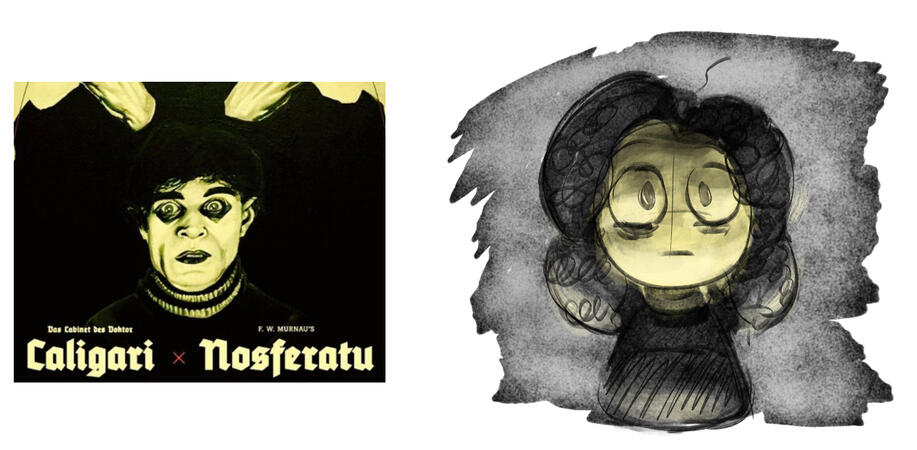 El Gabinete Del Dr. Caligari (Fanart to M gaby Sketch)