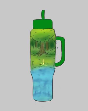 By The Lake Tumbler Mock-up